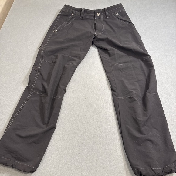 Kuhl Pants - PANTS CARGO KUHL  Woman 16  Black Destroyr Stretch  Outdoor Hiking Zip Pockets